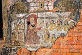 Old Bagan Myanmar. The Thamya temple. Jataka paintings. 